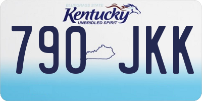 KY license plate 790JKK