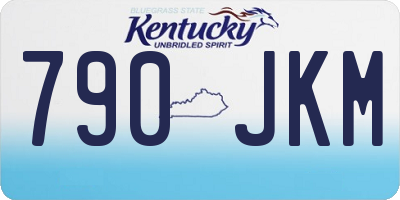 KY license plate 790JKM