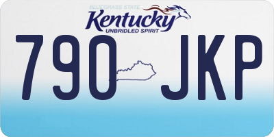 KY license plate 790JKP