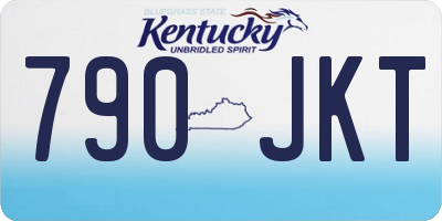 KY license plate 790JKT