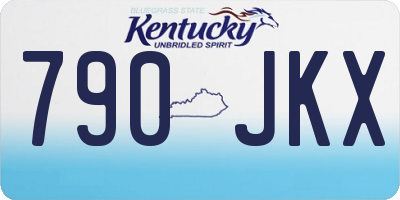 KY license plate 790JKX