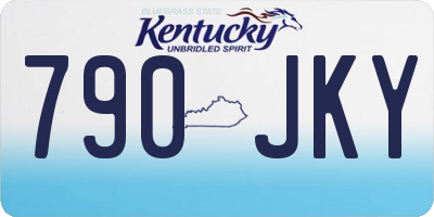 KY license plate 790JKY