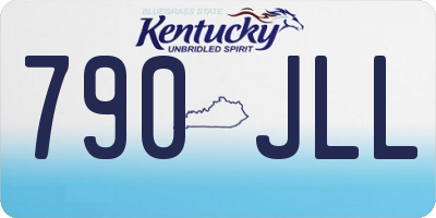 KY license plate 790JLL