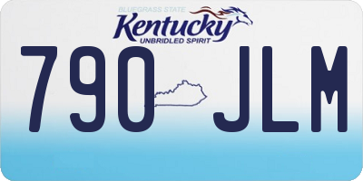 KY license plate 790JLM