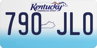 KY license plate 790JLO