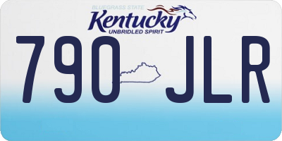 KY license plate 790JLR