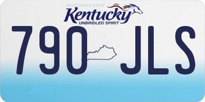 KY license plate 790JLS