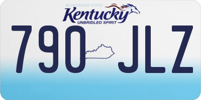 KY license plate 790JLZ