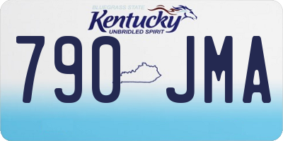 KY license plate 790JMA