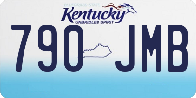 KY license plate 790JMB