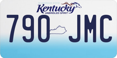KY license plate 790JMC