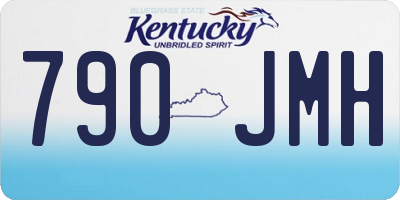 KY license plate 790JMH
