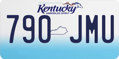 KY license plate 790JMU