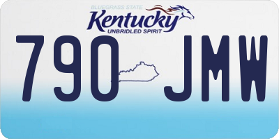 KY license plate 790JMW