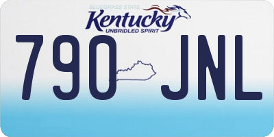 KY license plate 790JNL