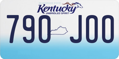 KY license plate 790JOO