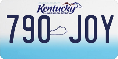 KY license plate 790JOY