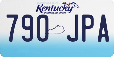 KY license plate 790JPA