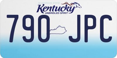 KY license plate 790JPC
