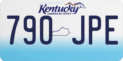 KY license plate 790JPE