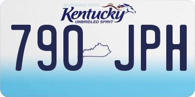 KY license plate 790JPH