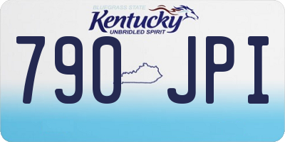 KY license plate 790JPI