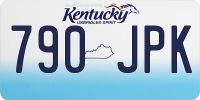 KY license plate 790JPK