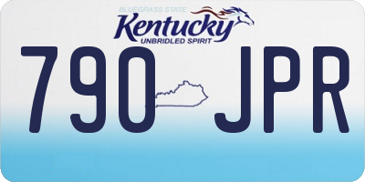 KY license plate 790JPR