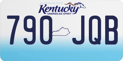 KY license plate 790JQB