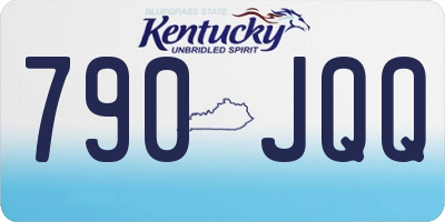 KY license plate 790JQQ