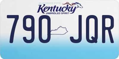 KY license plate 790JQR