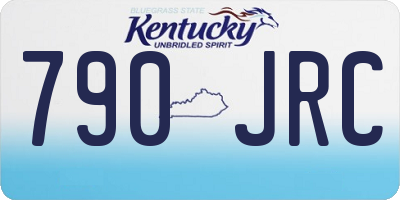 KY license plate 790JRC