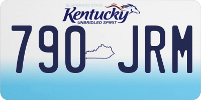 KY license plate 790JRM