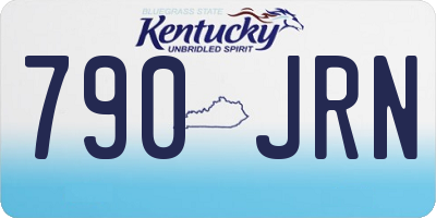 KY license plate 790JRN