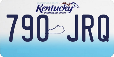 KY license plate 790JRQ