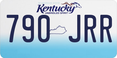 KY license plate 790JRR