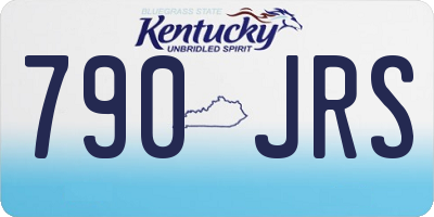 KY license plate 790JRS
