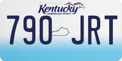 KY license plate 790JRT