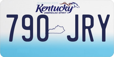 KY license plate 790JRY