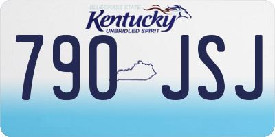 KY license plate 790JSJ