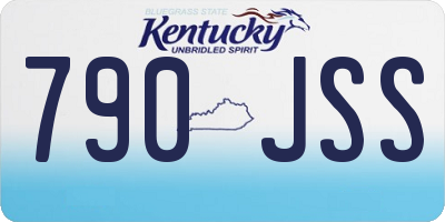 KY license plate 790JSS