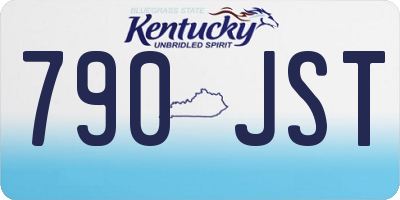KY license plate 790JST