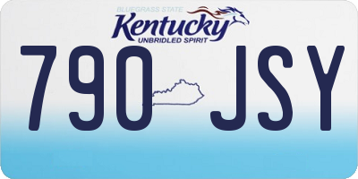 KY license plate 790JSY