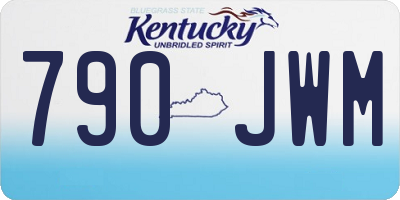 KY license plate 790JWM