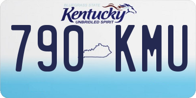 KY license plate 790KMU