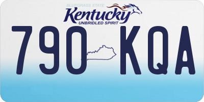 KY license plate 790KQA