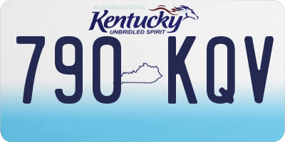 KY license plate 790KQV