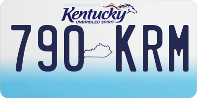 KY license plate 790KRM