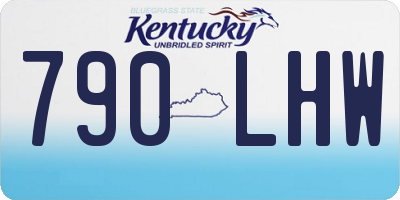 KY license plate 790LHW