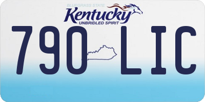 KY license plate 790LIC